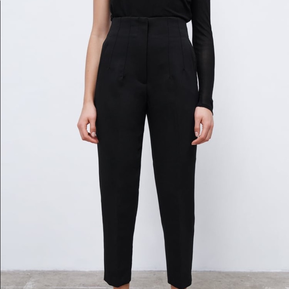 Black High Waisted Zara Pants